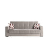 Divano Posti 3 Posti Pronto Letto 2 Cuscini Braccioli ALBA CM. 226x85x92
