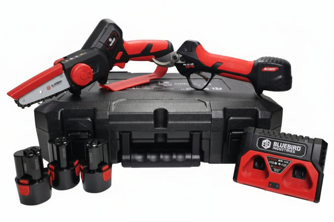 Kit Sega Potatura Cs2204 + Forbice Ps2325 + Asta Ep 2222 Blue Bird