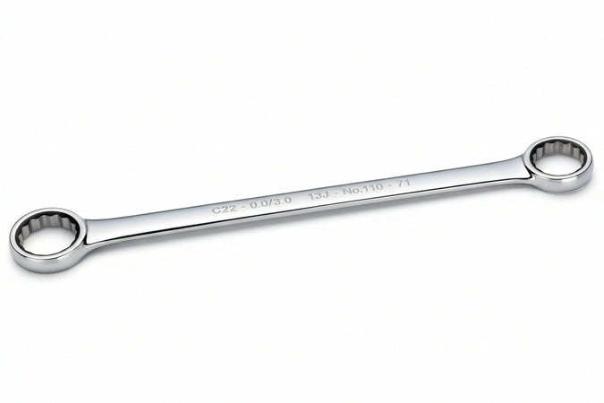 Chiave Poligonale Cromata Doppia Curva Mm.21X23