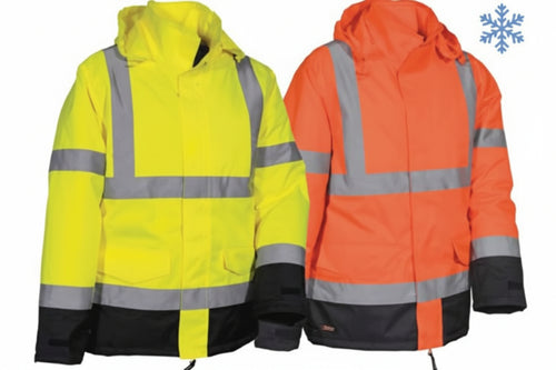 Giacca Imbottita Namsos Ad Alta Visibilita' Tg.2Xl Arancio Fluo/Navy Cofra