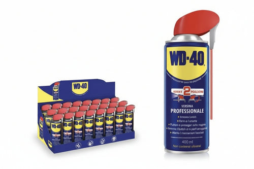 Wd-40 Lubrificante Spray Multiuso 5 Funzioni Ml.400 In Espositore- - Ml.400 Spray C/Erogatore A Doppia Posizione - 24 Pezzi Wd40