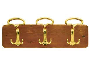 Portabiti Lady 3 Posti Noce/Oro Cm.48X16,5H.