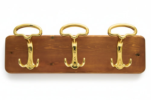 Portabiti Lady 3 Posti Noce/Oro Cm.48X16,5H.