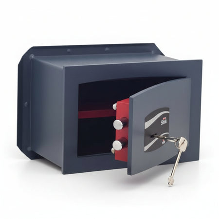 Cassaforte Con Chiave Doppia Mappa 800 Mm.360X195X230H. Kg.12 (802A) 2 Catenacci Stark