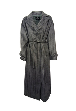 CRISTINA EFFE Cappotto Donna Cristina Effe Cappotto Gessato Grigio