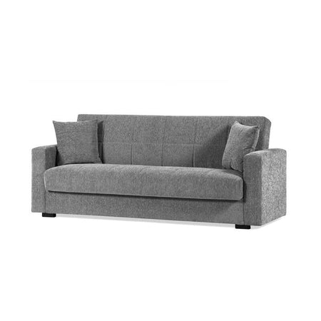 Divano Pronto Letto 3 Posti Contenitore cm. 212x80x87 Tessuto Nora Lumos