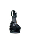 CRIS VERGRE' Scarpe Donna Cris Vergre Sandalo nero con tacco scultura. Chiusura con cinturino. da donna