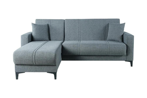 Divano Letto Con Penisola 3 Posti Angolare Reversibile Contenitore Bravo Bacos