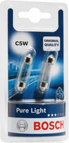 Bosch 2 Lampadine Luce Targa Auto 'C5W'