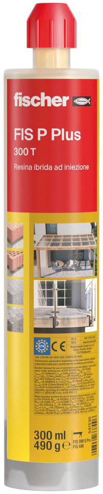 Fischer Ancorante Chimico Fis P Plus 300 T Cartuccia Ml. 300 12.00 Pz
