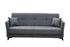 Divano Pronto Letto 3 Posti cm. 210x88x82 con contenitore Loren Velluto