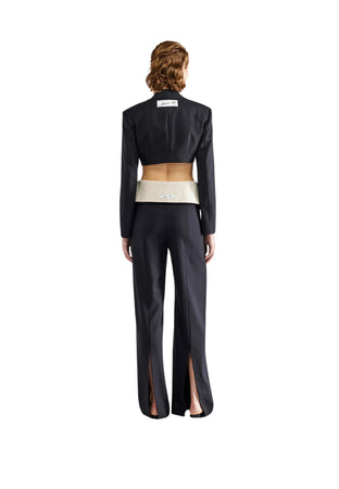 ERIKA CAVALLINI Pantalone Donna con baschina rigirata da donna