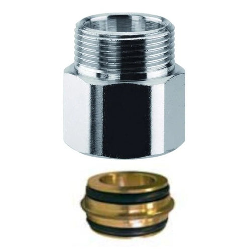 Prolunga Filettata In Ottone Cromato Maschio Femmina Con Ogiva Di Tenuta M 24X19-F 24X19 - Con Ogiva Di Tenuta Arteclima S.R.L.