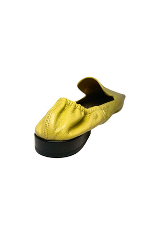Bottega Veneta Scarpe Donna Mocassini beige in pelle-Punta quadrata-Suola in cuoio da donna