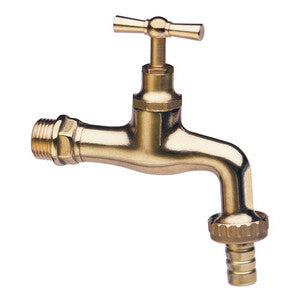 Pl Rubinetto Ottone Lucido C/Portagom D 1/2- Rubinetterie Associate- 6,0 Pz