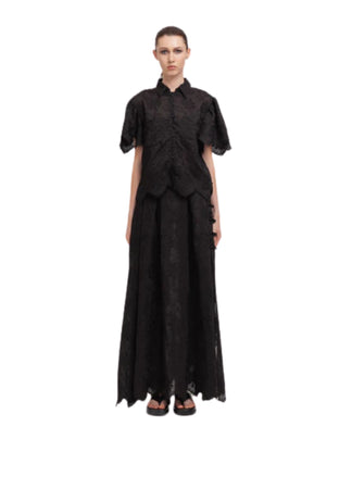 WEILI ZHENG Camicia Donna Weili Zheng corta ricamata da donna