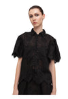 WEILI ZHENG Camicia Donna Weili Zheng corta ricamata da donna