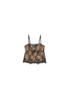 ANIYE BY Crop top LEONIE Donna carne con pizzo nero da donna