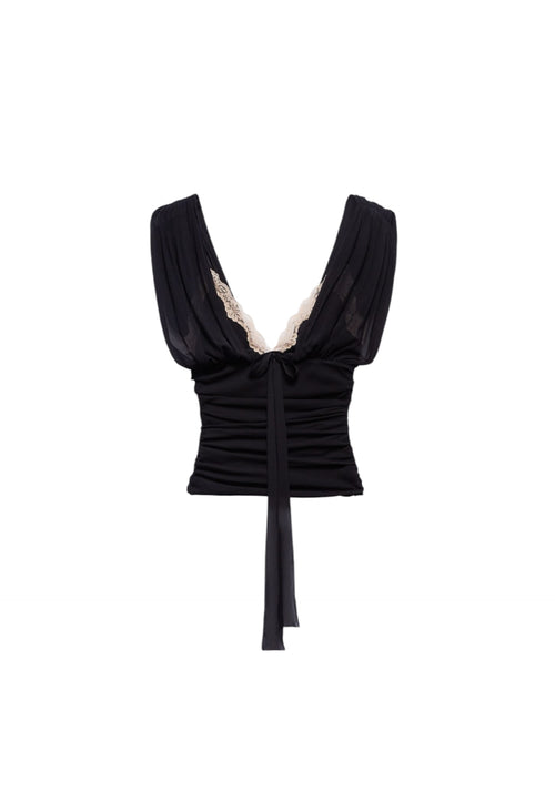 ANIYE BY Canotta BETSY Donna pizzo rosa sullo scollo da donna