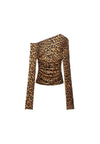 ANIYE BY Top decollete maculato MALINDI Donna drappeggiata da donna
