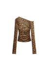 ANIYE BY Top decollete maculato MALINDI Donna drappeggiata da donna
