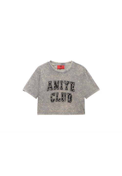 ANIYE BY T-shirt crop ANIYE CLUB Donna stampa e applicazioni da donna
