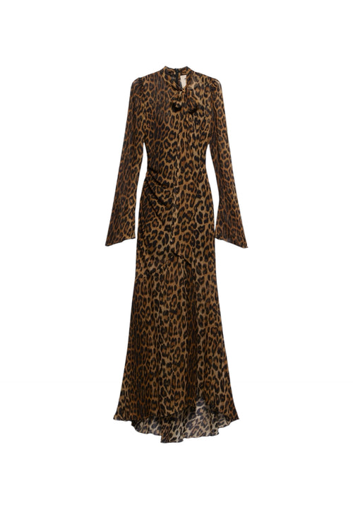 ANIYE BY Vestito lungo LILY maculato Donna laccio al collo da donna