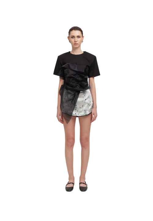 WEILI ZHENG T-shirt Donna Weili Zheng con organza da donna