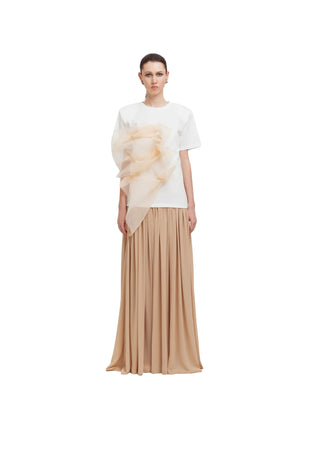WEILI ZHENG T-shirt Donna Weili Zheng con organza da donna