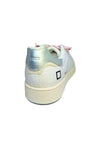D.A.T.E. Scarpe Donna DATE Base Nylon White. Punta tonda- Chiusura con lacci rosa da donna