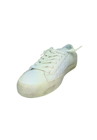 D.A.T.E. Scarpe Donna DATE Hill Low-Pop San Gallo. Fantasia in pizzo bianco. da donna