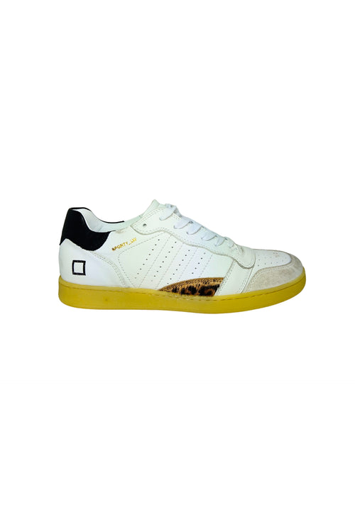 D.A.T.E. Scarpe Donna DATE Sporty Low Soft White-Leopard da donna