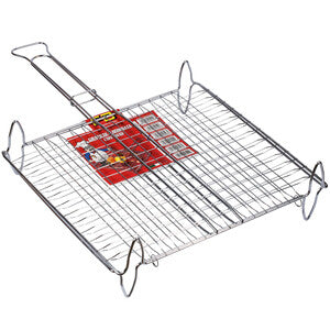 Graticola Doppia Bombata Con Piedi 40X30 Cm- 1,0 Pz