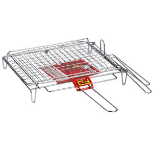 Graticola Doppia Ribaltabile Con Piedi 40X30 Cm- 1,0 Pz