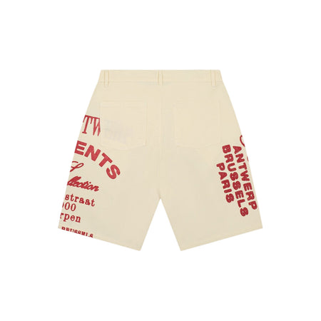 ARTE ANTWERP Bermuda Arte Antwerp Red Print Shorts da uomo