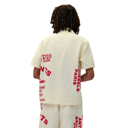 ARTE ANTWERP Camicia Arte Antwerp Red Print Shirt da uomo