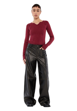 GUESS ORIGINALS Pantalone Donna Guess Originals Ecopelle da donna