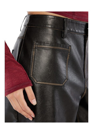 GUESS ORIGINALS Pantalone Donna Guess Originals Ecopelle da donna