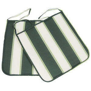 Cuscino Panarea Cm.39X39X2 Rigato Verde- Gemitex- 4,0 Pz