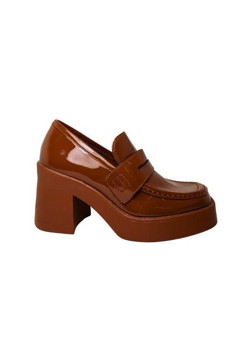 STEVE MADDEN Scarpe Donna Steve Madden Mocassino Utmost Cognac Pat da donna