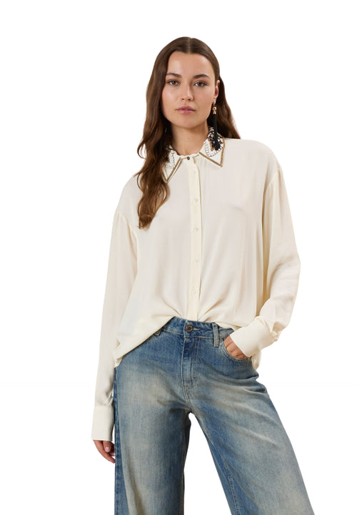 SOUVENIR Camicia Donna collo perline da donna