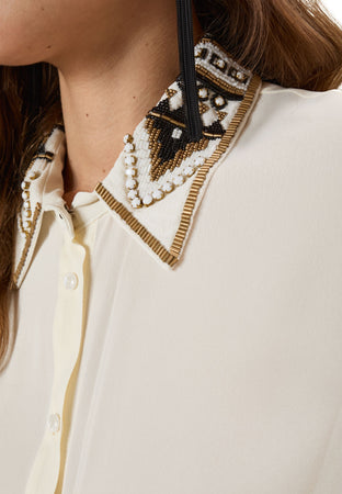 SOUVENIR Camicia Donna collo perline da donna