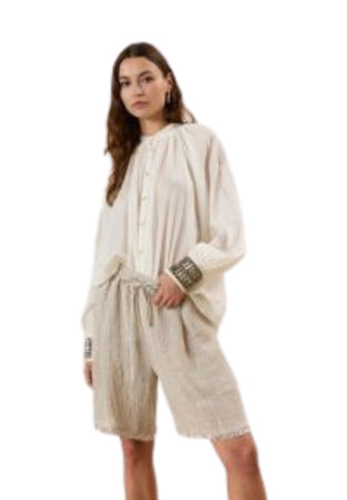 SOUVENIR Camicia Donna ricami polso da donna