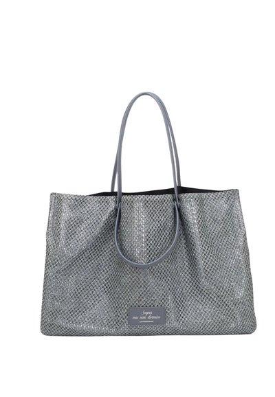 LE PANDORINE Borsa Donna Le Pandorine CLEO SHOPPER Blu Jeans da donna