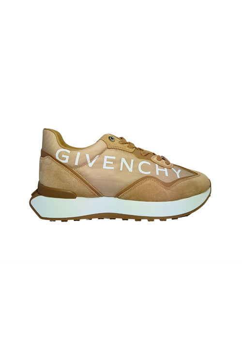 Givenchy Scarpa Uomo Sneakers bassa beige. Chiusura con lacci. Inserti in pelle scamosciata. Logo laterale. da uomo