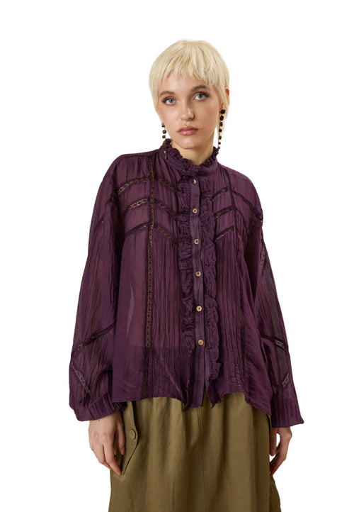 SOUVENIR Camicia Donna collo coreana da donna