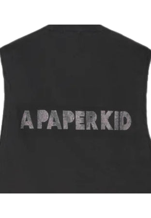 APAPERKID CANOTTA Donna girocollo con strass da donna