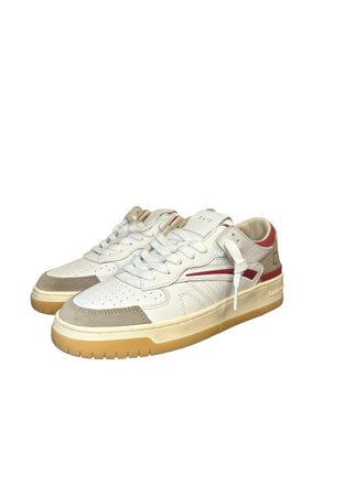D.A.T.E. Uomo d.a.t.e. TORNEO VINTAGE CALF WHITE-RED da uomo