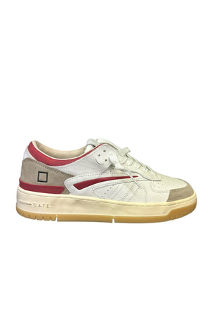 D.A.T.E. Uomo d.a.t.e. TORNEO VINTAGE CALF WHITE-RED da uomo