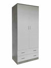 KIT ARMADIO SPACE 2 ANTE + 2 CASSETTI CM. 80X52X190H